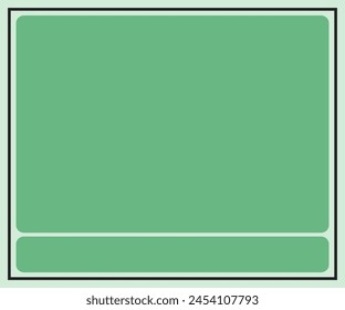 matte green background with border looks like a frame. Premium flat backdrop empty for text in medium square size