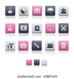 Matte Square- Office and Business  Soft. Adobe Illustrator EPS 8.
