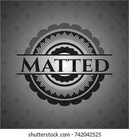 Matted dark emblem. Retro
