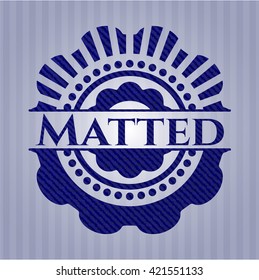 Matted denim background