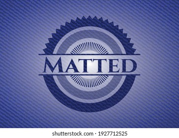Matted denim background. Vector Illustration. Detailed. 