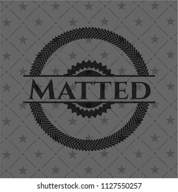 Matted realistic dark emblem