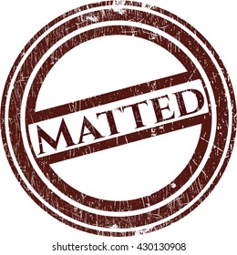 Mattgummidichtung