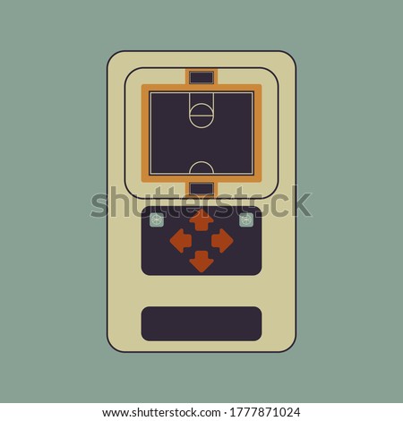 Mattel Electronics Basketball vector illustration