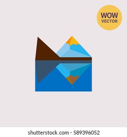 Matterhorn peak vector icon