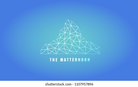 Matterhorn. Switzerland. Apls. Mountains. Background. Wallpaper, card, poster
