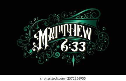 MATTHEW lettering custom bible verse