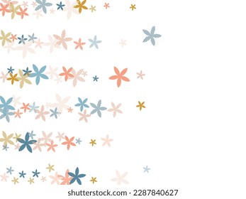 Matthiola minimal flowers vector illustration. Gentle meadow bloom elements isolated. Women's Day background. Geometric flowers Matthiola simple bloom. Flowering daisy.