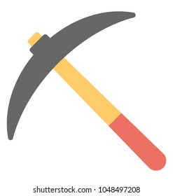 
Mattock icon design for digging and excavation
