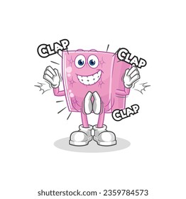 the mattress applause illustration. character vector