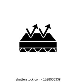 Mattress, arrows, elasticity icon. Simple convenience for sleeping icons for ui and ux, website or mobile application