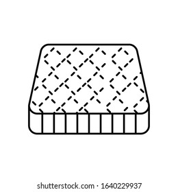 mattress bedding icon. Simple line outline vector orthopedics icons for ui and ux website or mobile application