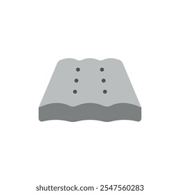 Mattress bedroom icon vector basic design simple and modern concept graphic