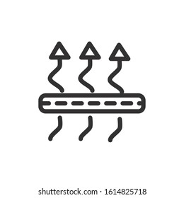 mattress breathable comfortable soft textile vector illustration linear design