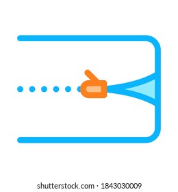 Mattress Cover Zipper Icon Vector. Outline Mattress Cover Zipper Sign. Isolated Contour Symbol Illustration