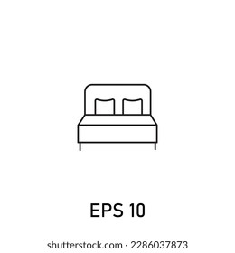 mattress at home or hospital for patients icon eps 10