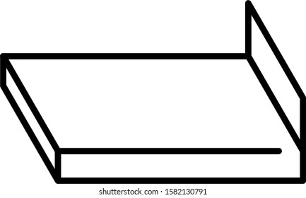 mattress icon, bed icon. Suitable for any bed room or sleep illustration or design.