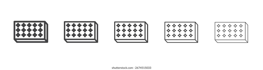 Mattress icon design, logo, app, UI. Vector illustration, EPS