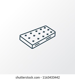 Mattress icon line symbol. Premium quality isolated bed element in trendy style.