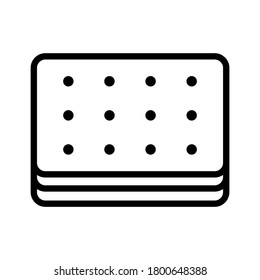 mattress icon or logo isolated sign symbol vector illustration - high quality black style vector icons
