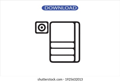 mattress icon or logo isolated sign symbol vector illustration - high quality black style vector icons.