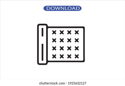 mattress icon or logo isolated sign symbol vector illustration - high quality black style vector icons.