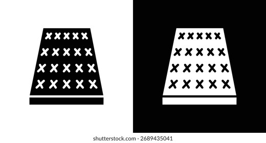 Mattress icon simple illustration in flat design