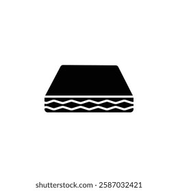 mattress icon Simple thin line logo