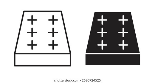 Mattress icon symbol shape. vector symbols.
