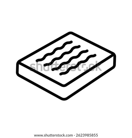 mattress icon vector design template simple and clean