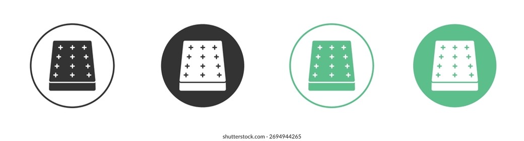 Mattress icon vector, filled flat sign, solid pictogram