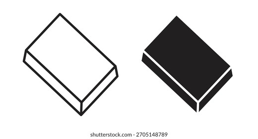 Ícone de colchão vetor modernos desenhos planos e traçados