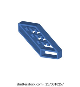 Mattress isometric left top view 3D icon