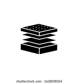 Mattress, layers icon. Simple convenience for sleeping icons for ui and ux, website or mobile application