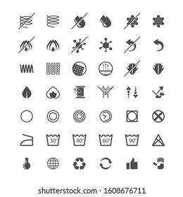 Mattress and pillow icons. Set of vector icons