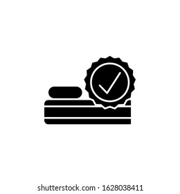 Mattress, quality mark icon. Simple convenience for sleeping icons for ui and ux, website or mobile application