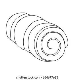 Mattress tourist.Tent single icon in outline style vector symbol stock illustration web.