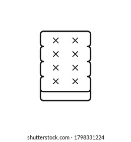 mattress vector icon logo design