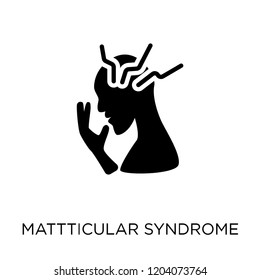 Mattticular syndrome icon. Mattticular syndrome symbol design from Diseases collection. Simple element vector illustration on white background.