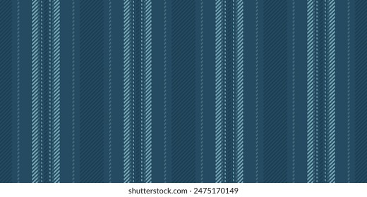 Mature fabric background vertical, product pattern lines stripe. Symmetry vector texture textile seamless in cyan colo.