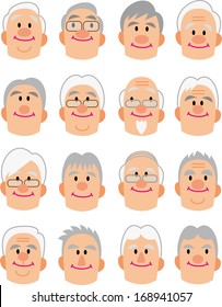 Mature face collection