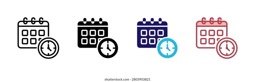 Maturity Date Icons, Multi Style Icon Set