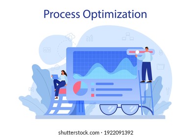 Maturity stage online service or platform. Project life cycle period. Business project implementation and development. Online tutorial, consultation, plan. Vector flat illustration
