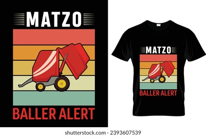 Matzo  baller alert  Hanukkah t shirt vector design 