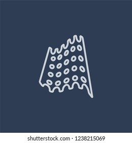 Matzo icon. Trendy flat vector line Matzo icon on dark blue background from Religion  collection. 