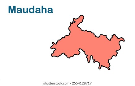 Maudaha subdivision map, Hamirpur District,Uttar Pradesh State, Republic of India, Government of  Uttar Pradesh, Indian territory, Eastern India, politics, village, tourism