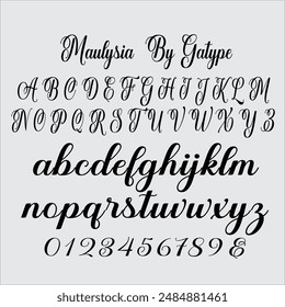 Maulysia is a modern Signature font created in an elegant and professional style with alternate characters. perfect font for creating signature logos and watermarks for photography studios or personal