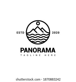 Mauntain outdoor logo design, minimalist and simply logo, line art or vintage style, good for adventur brand, company logo etc.