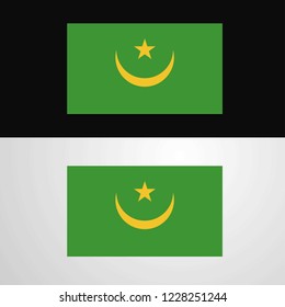 Mauritania Flag banner design