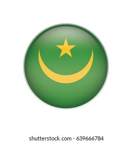 Mauritania flag button